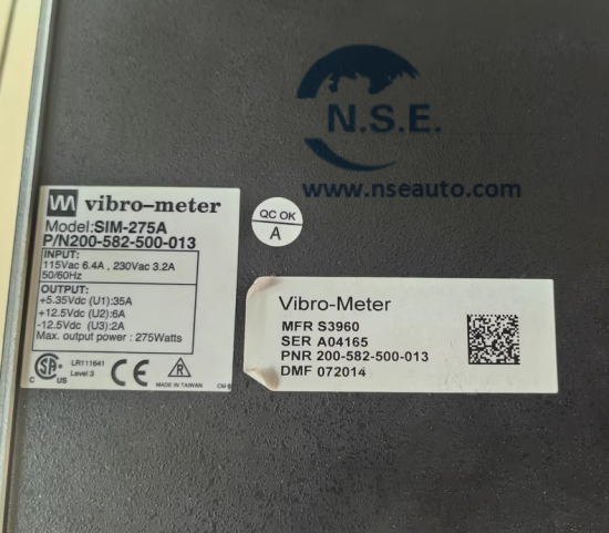 وحدات تزويد الطاقة للرفوف من نوع Vibro Meter RPS6U 200-582-200-013